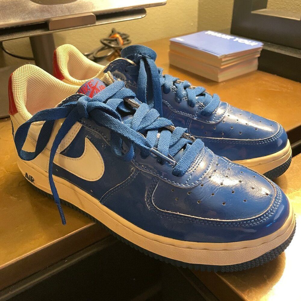 Nike Air Force 1 Low Rasheed Sheed Wallace 6.5 Y Red White Blue 313340-411 2005